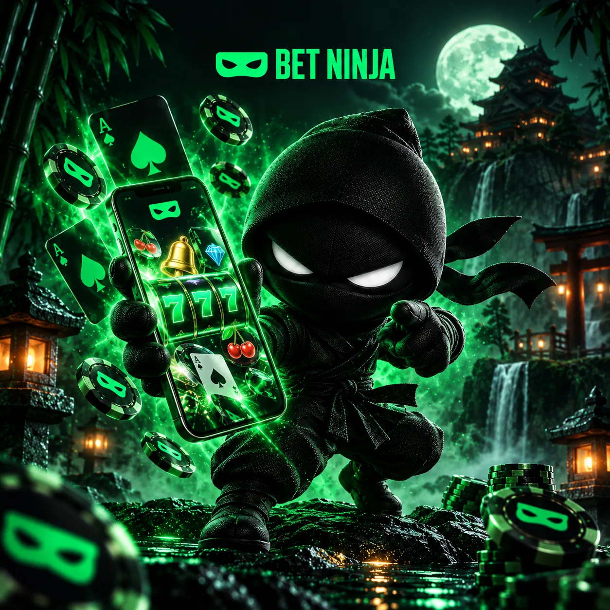 BetNinja Casino on a smartphone