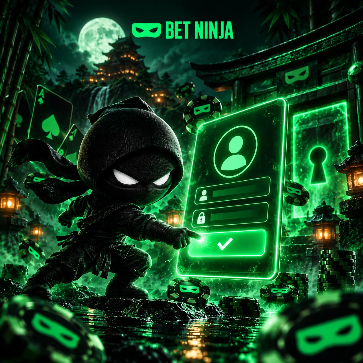 BetNinja Casino registration illustration